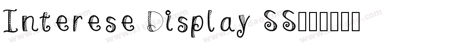 Interese Display SS字体转换